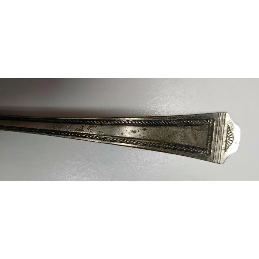 Sheffield Flatware Silverware Large English Silverplate Fiddlers Thread Ladle